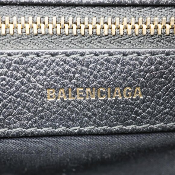 Balenciaga  Ville Top Handle Small Grained Leather Crossbody Bag Black - Picture 15 of 16